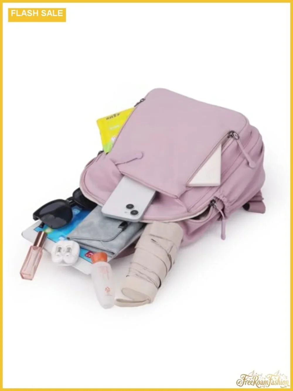 Mini Nylon Backpack for Women Lightweight Travel Daypack